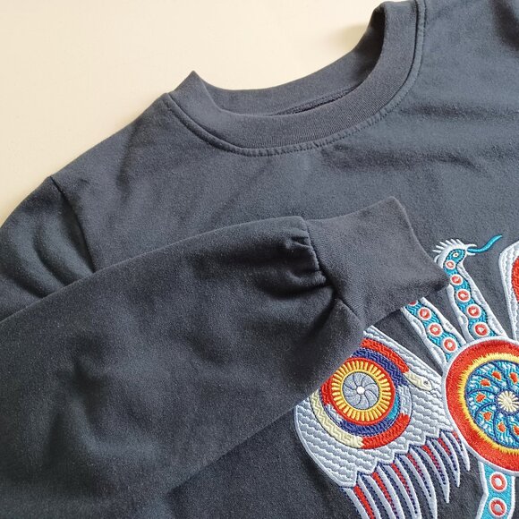 Pineda Covalin Embroidered Double-headed Eagle Sweatshirt - Picture 3 of 15